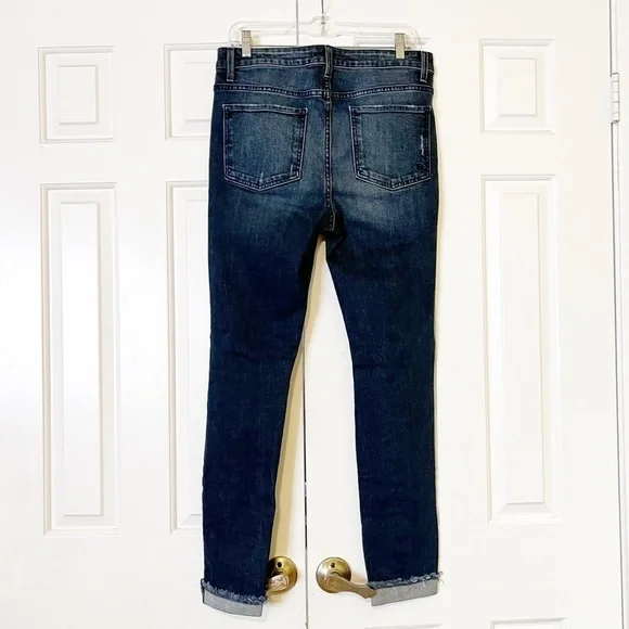 Fidelity denim Gwen high rise skinny Abbot vintage w holes distressed jeans. 29 - Picture 6 of 15